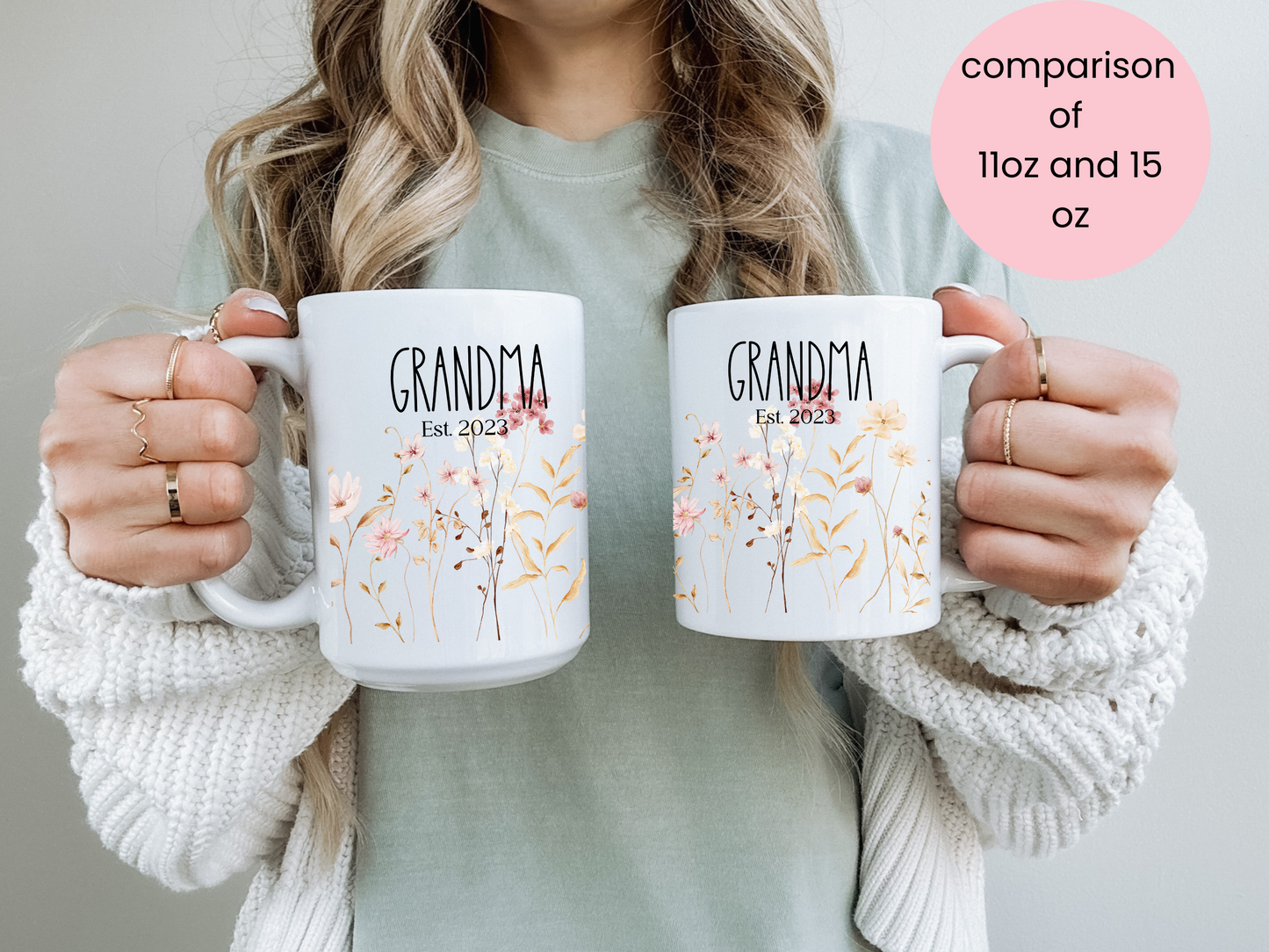 Custom Grandma Mug Promoted to Grandma Pregnancy Announcement Gift New Grandma Mug Soon To Be Grandma Gift Mug