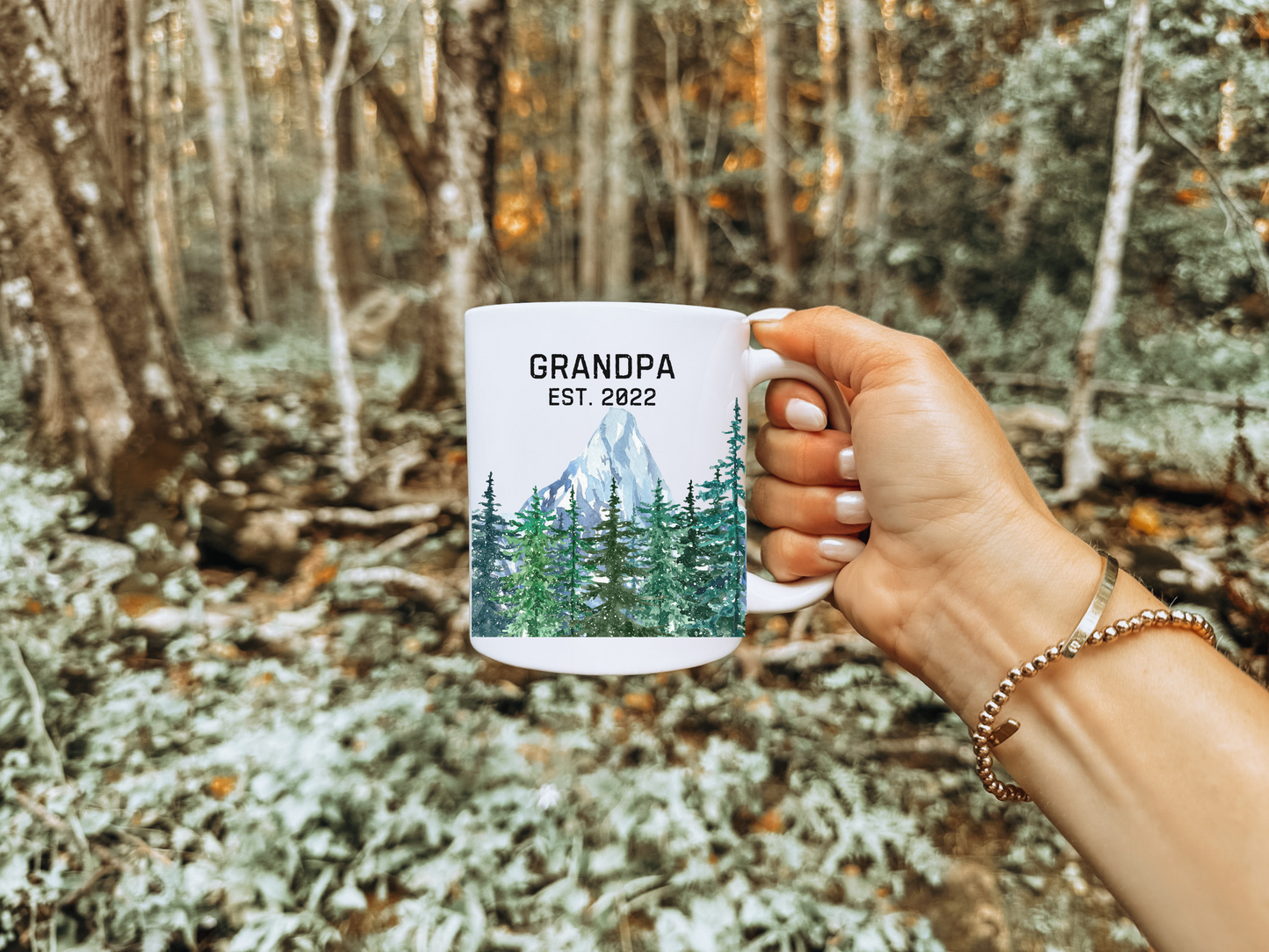 Personalized Grandpa Mug with Established Year Gift