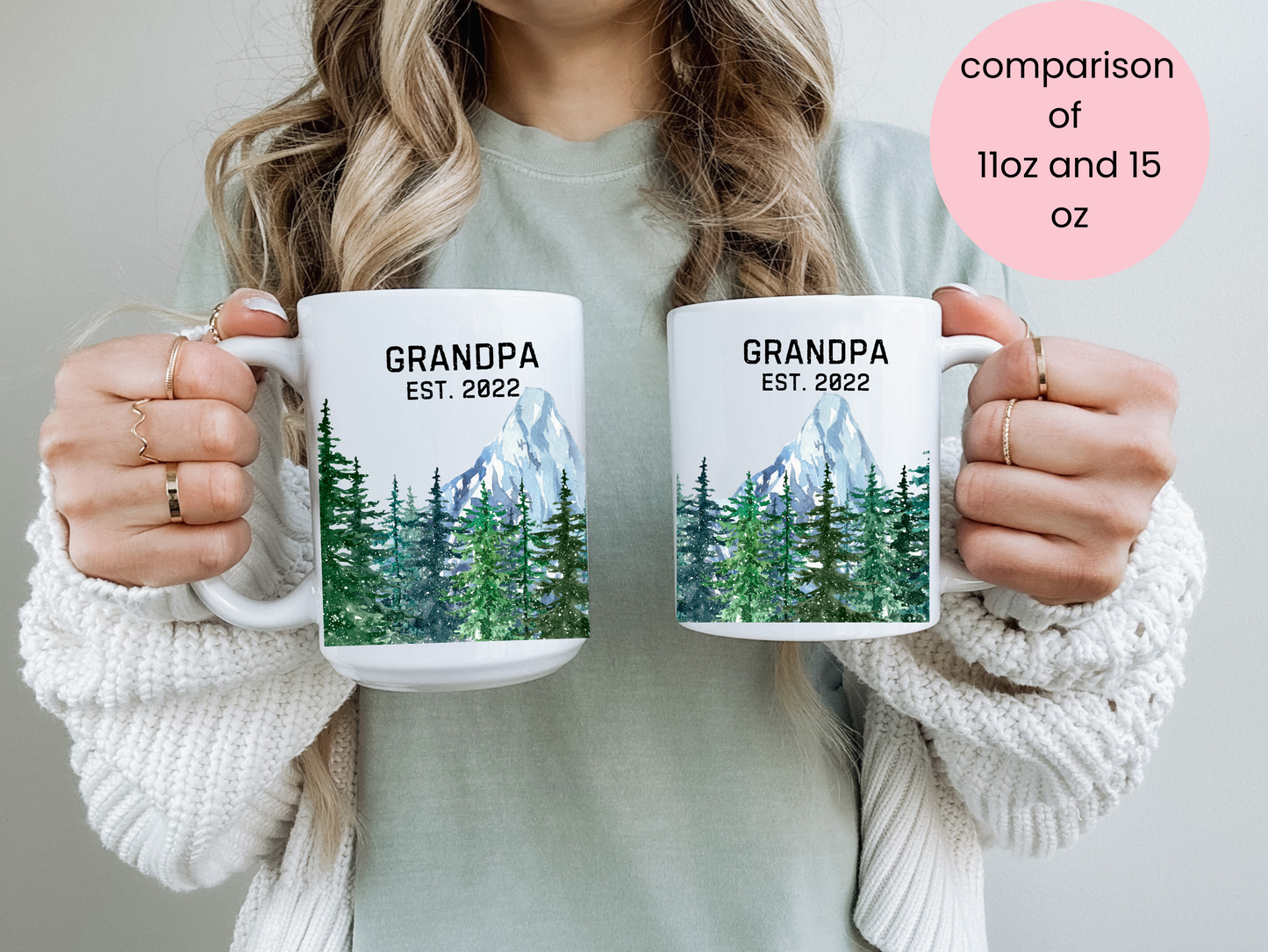 Personalized Grandpa Mug with Established Year Gift