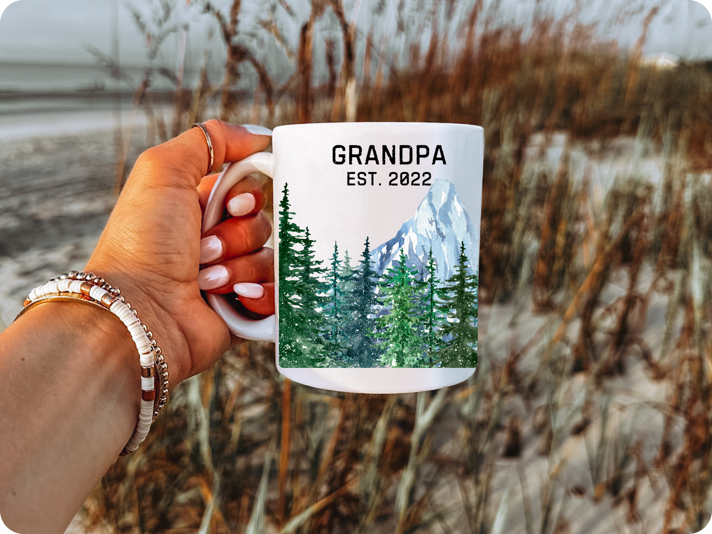 Personalized Grandpa Mug with Established Year Gift