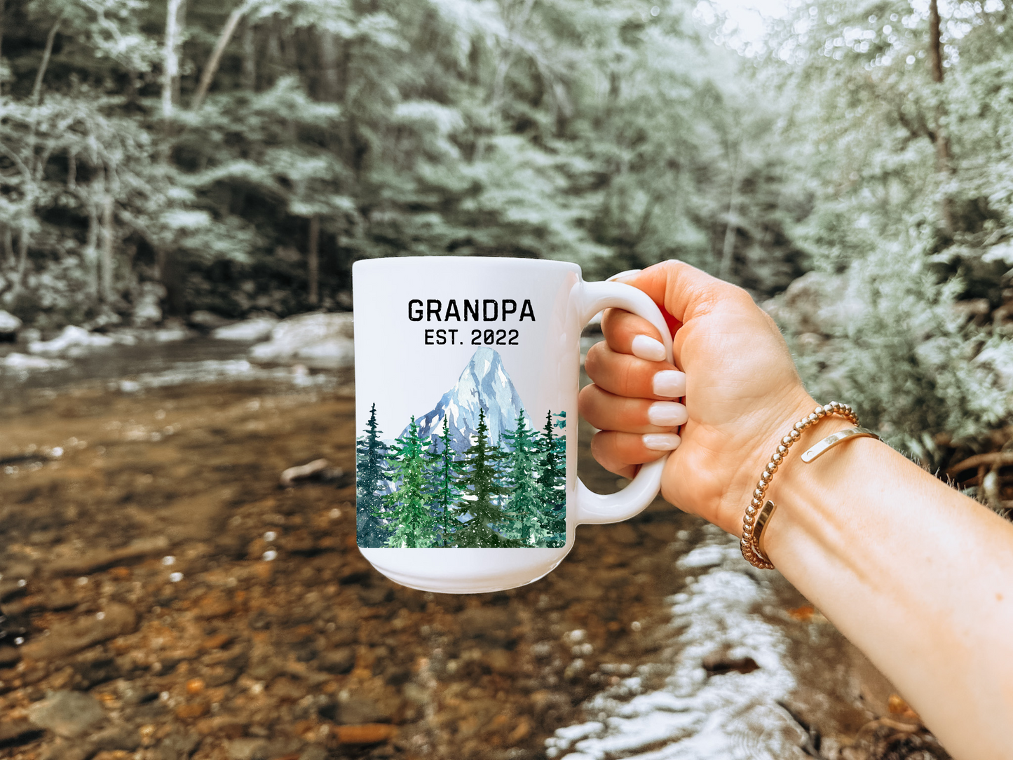 Personalized Grandpa Mug with Established Year Gift