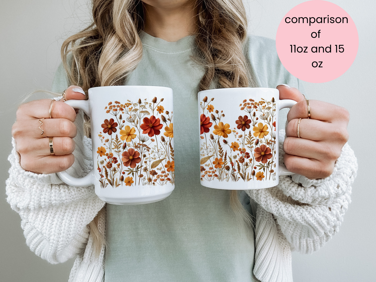 Gothcore Floral Print Mug