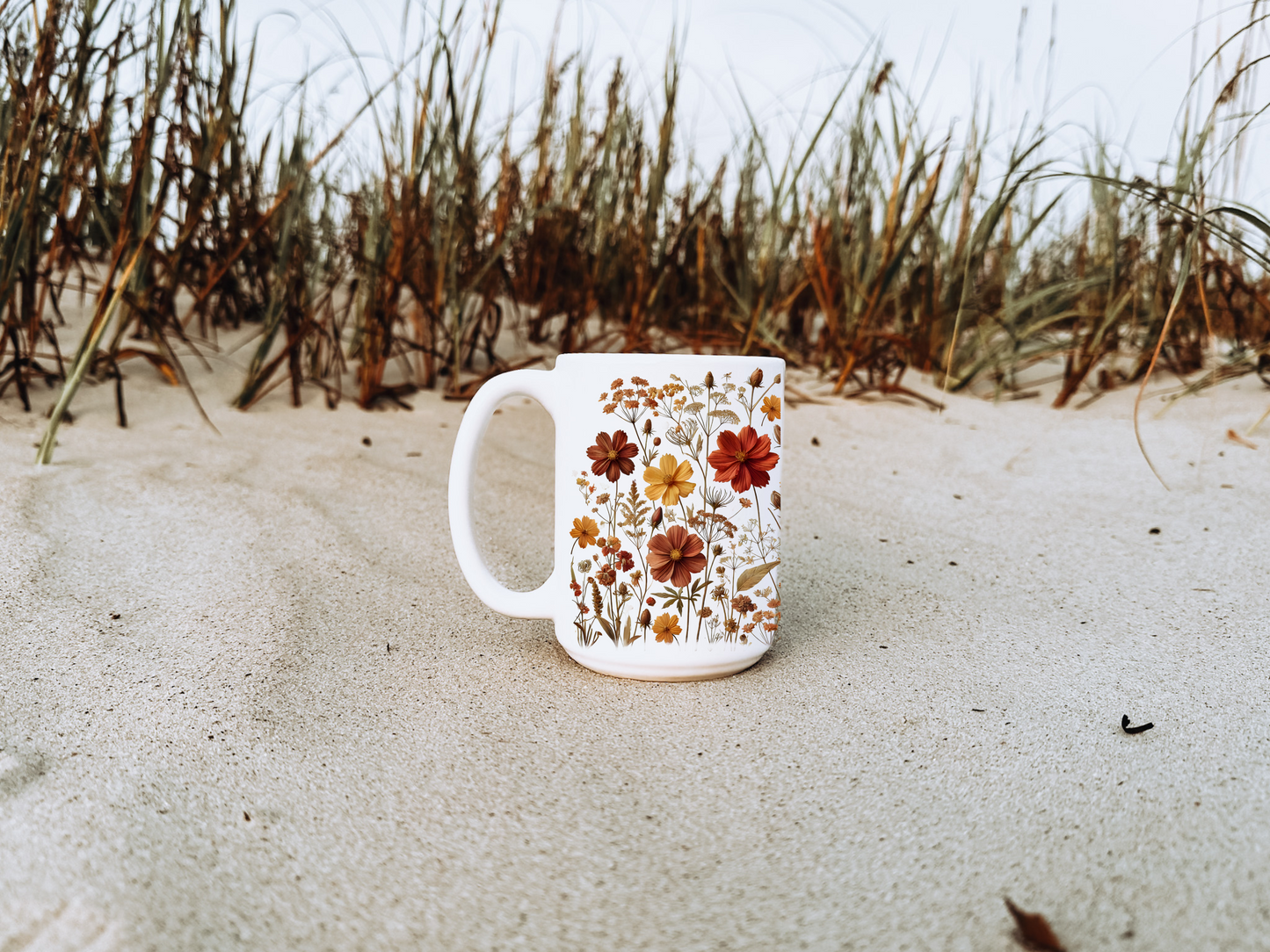 Gothcore Floral Print Mug