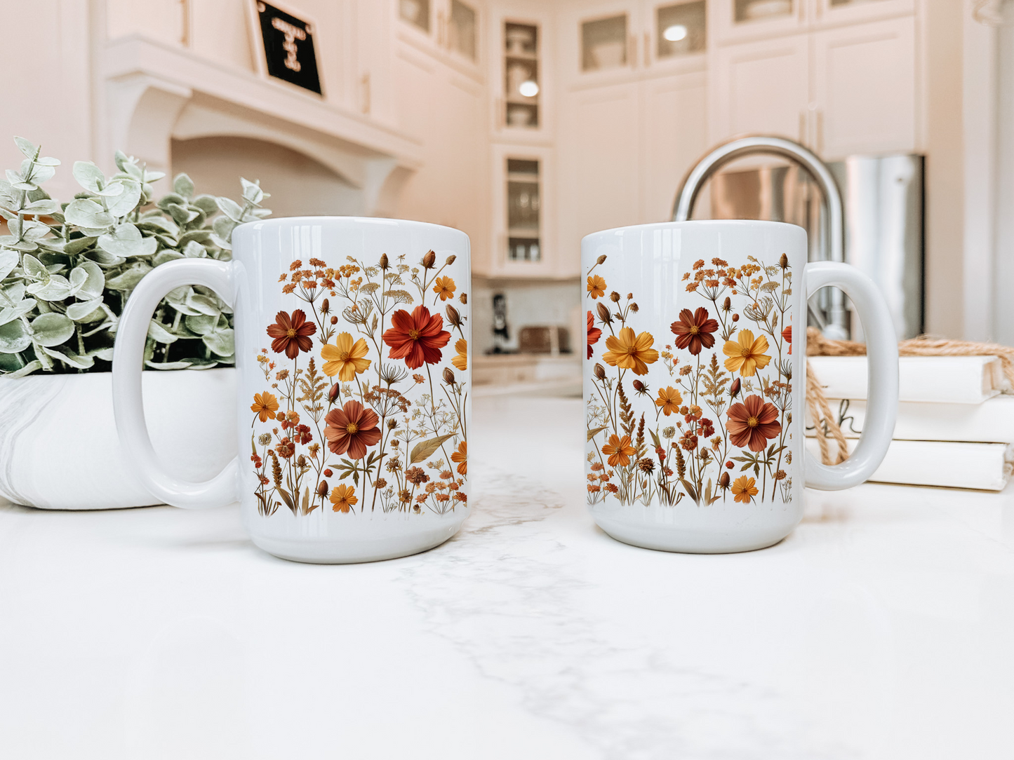 Gothcore Floral Print Mug